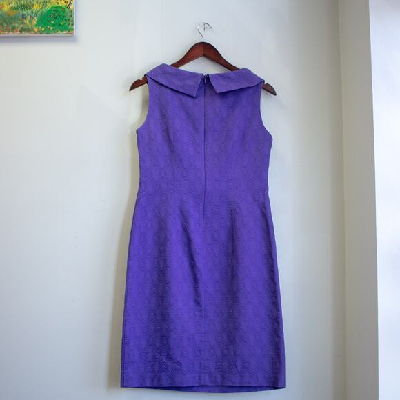 Madison Leigh Purple Belted Cowl Neck Formal Dress Size 6 - Picture 2 of 8